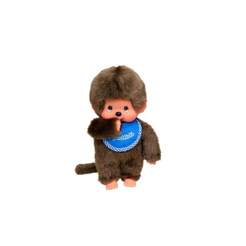 Papusa Monchhichi bebe albastru 20 cm Papusa Monchhichi bebe albastru 20 cm