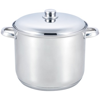 Oala inox cu capac inox, GRUNBERG, 24 cm - 7.8 litri GR1124 Oala inox cu capac inox, GRUNBERG, 24 cm - 7.8 litri GR1124