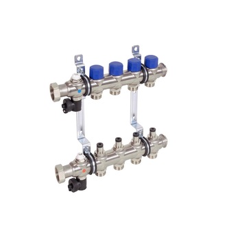 Distribuitor cu robinete de reglaj profitherm cu 9 Cai 1 Distribuitor cu robinete de reglaj profitherm cu 9 Cai 1