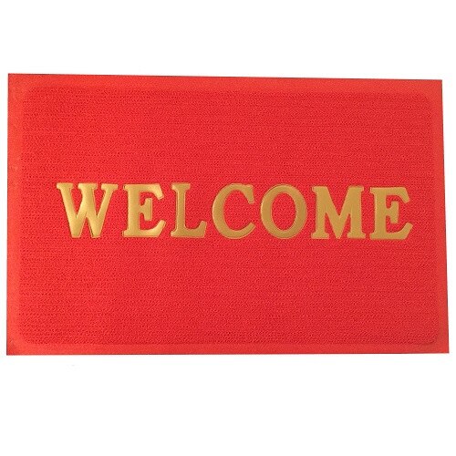 Covor pvc, rosu, 54 x 34 cm