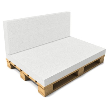 Perna spate fara husa/ Burete pentru mobilier paleti, neu.haus, 40 x 120 x 8 cm, poliuretan, alb Perna spate fara husa/ Burete pentru mobilier paleti, neu.haus, 40 x 120 x 8 cm, poliuretan, alb