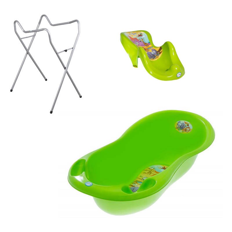 Set pachet cadita verde SF 102 cm + suport anatomic si suport universal