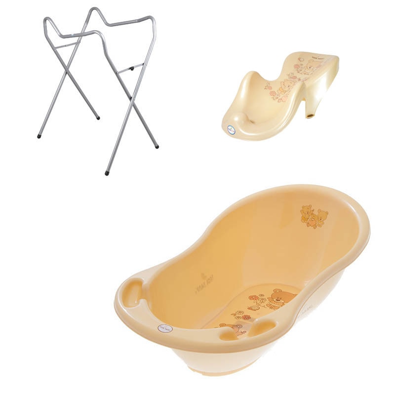 Set cadita crem MS 86 cm + suport universal + suport anatomic cadita