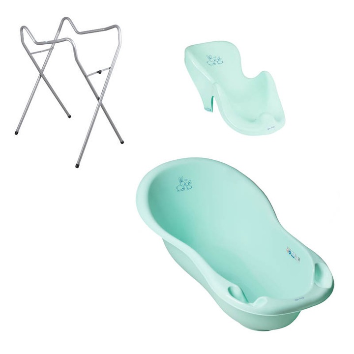 Set cadita Verde KR 86 cm + suport universal + suport anatomic cadita
