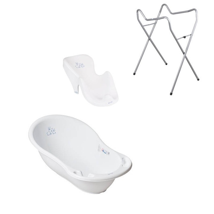 Set cadita Alb KR 86 cm + suport universal + suport anatomic cadita