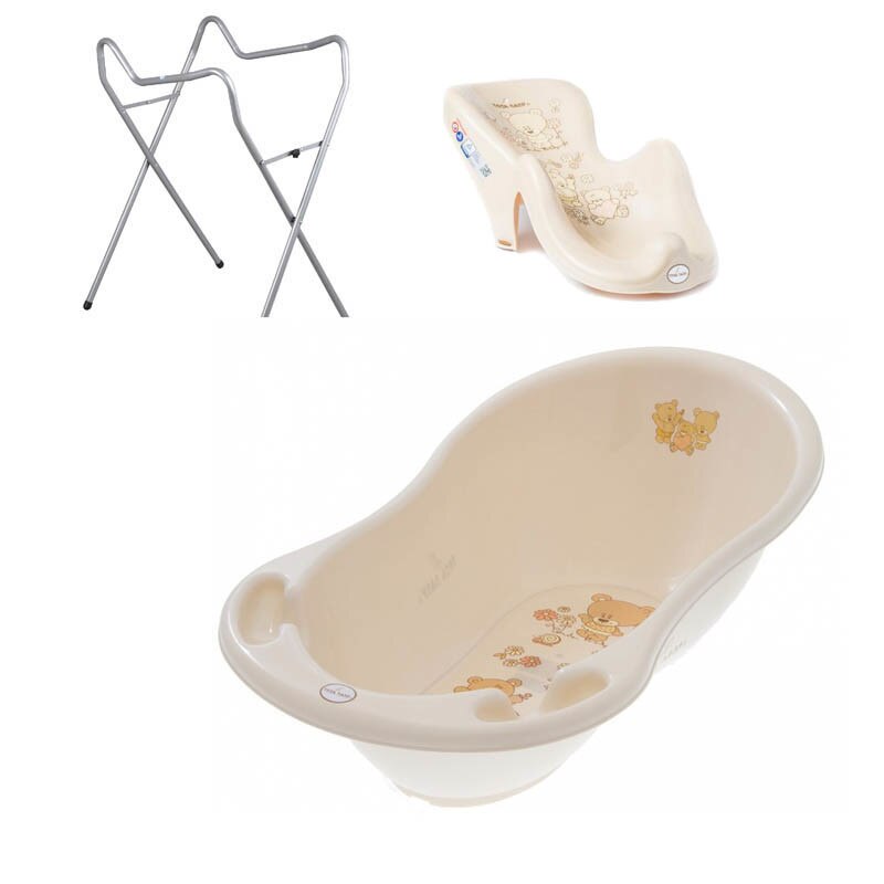 Set cadita alb MS 86 cm + suport universal + suport anatomic cadita