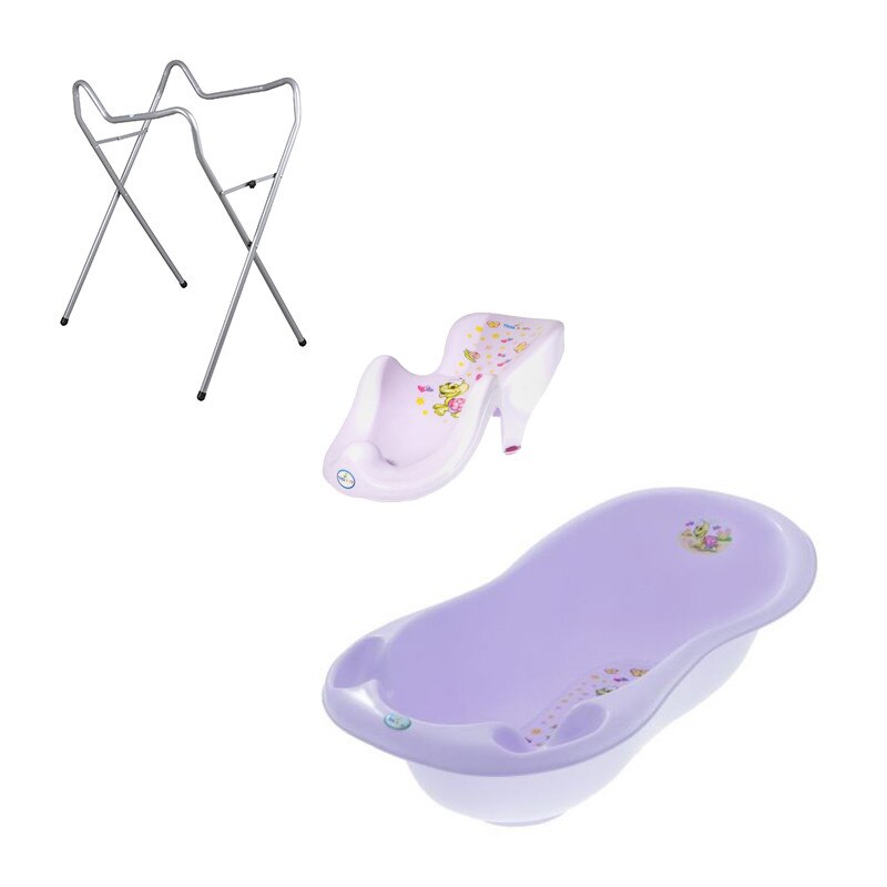 Set pachet cadita mov ZT 102 cm + suport anatomic si suport universal