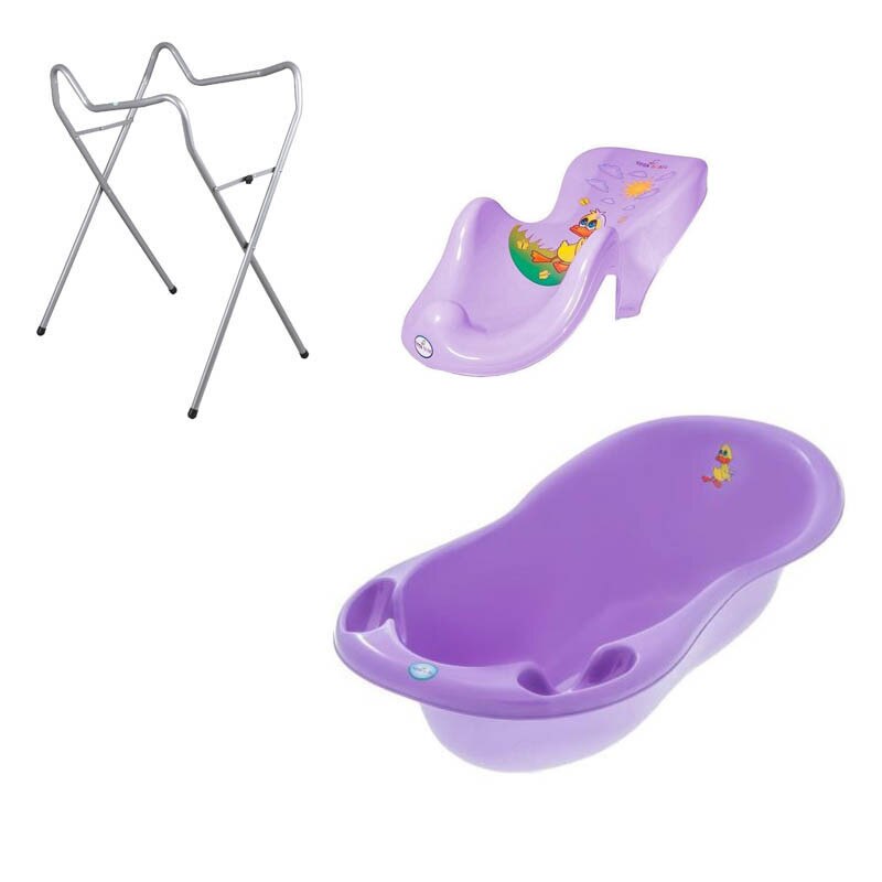 Set pachet cadita mov TG 102 cm + suport anatomic si suport universal