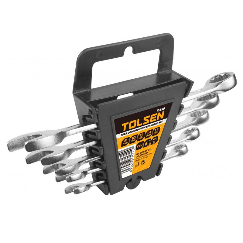 Set chei pentru piulite combinate Cr-V Tolsen, 5 piese