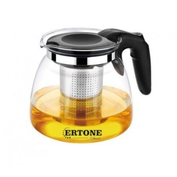 Ceainic din sticla , filtru din inox , cap 1100 ml, skys ertone Ceainic din sticla , filtru din inox , cap 1100 ml, skys ertone