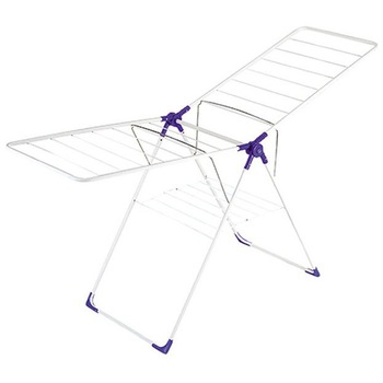 Uscator de rufe fabricat din plastic cu cadru metalic, suprafata utilizabila 18 m Uscator de rufe fabricat din plastic cu cadru metalic, suprafata utilizabila 18 m
