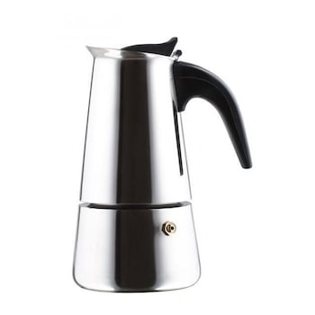 Espressor pentru aragaz, 4 cesti, din inox, Teox Espressor pentru aragaz, 4 cesti, din inox, Teox