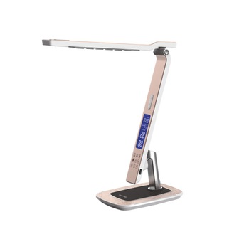 Lampa de birou ClearView cu LED 10W, alarma, calendar, ceas, priza USB 5V, 1A, Roz Lampa de birou ClearView cu LED 10W, alarma, calendar, ceas, priza USB 5V, 1A, Roz