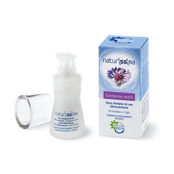 Ser intensiv antirid si anti-cearcan 24h hidro-nutritiv cu albastrele si tei 15 ml, Naturissima Ser intensiv antirid si anti-cearcan 24h hidro-nutritiv cu albastrele si tei 15 ml, Naturissima
