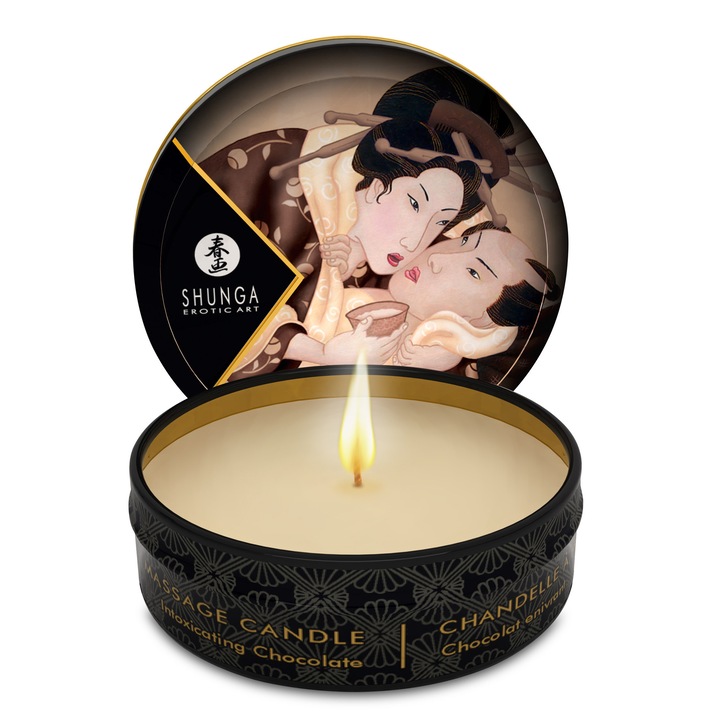 Lumanare masaj Shunga ciocolata 30 ML