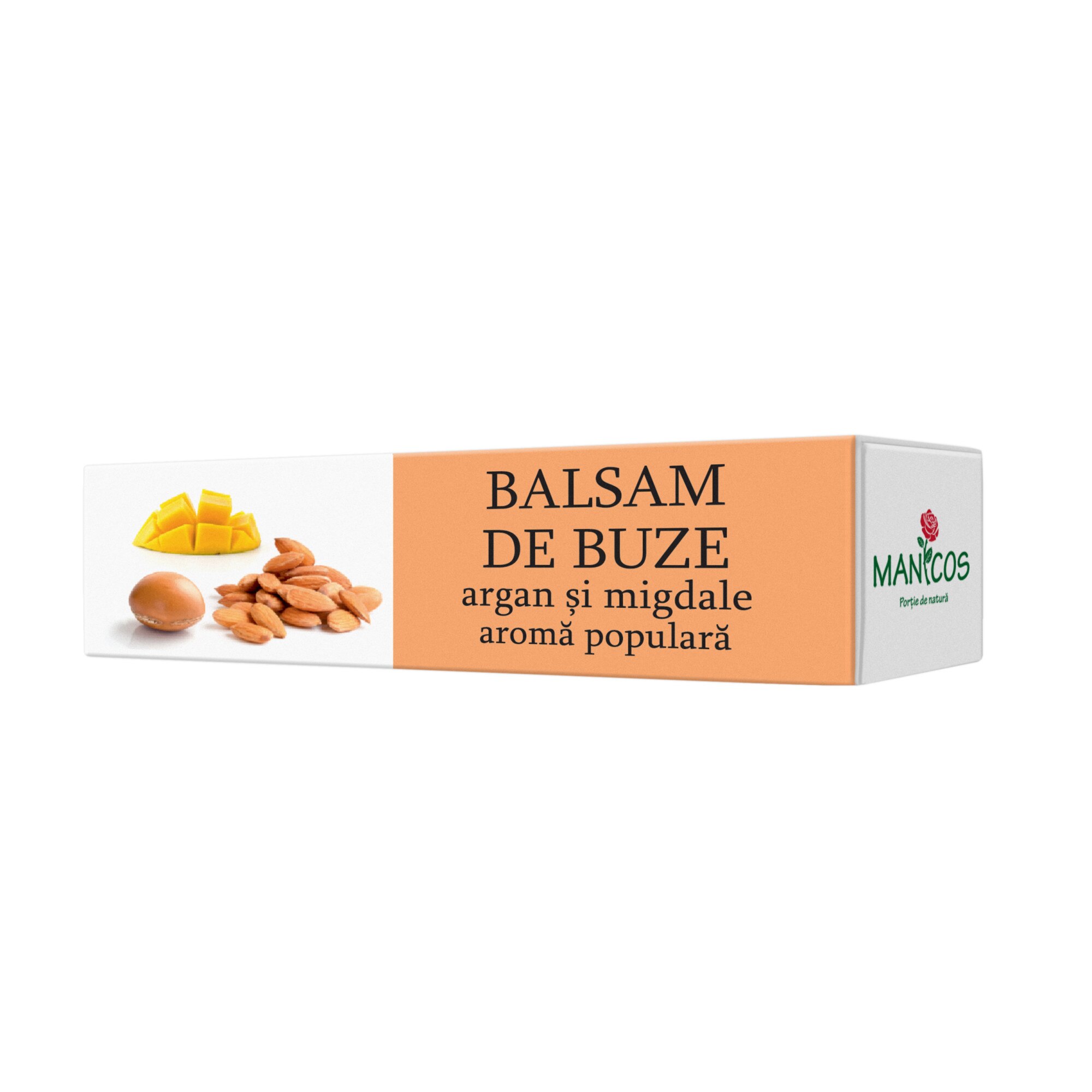 Balsam de buze cu ulei de argan, migdale dulci si aroma populara 4.8g