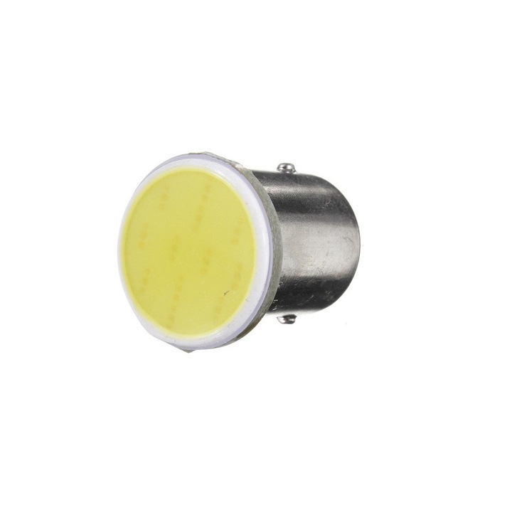 DAC cseresznye izzó, 3W, COB, BA15S, 12V, (régi típusú SYMMETRIC), világossárga fény