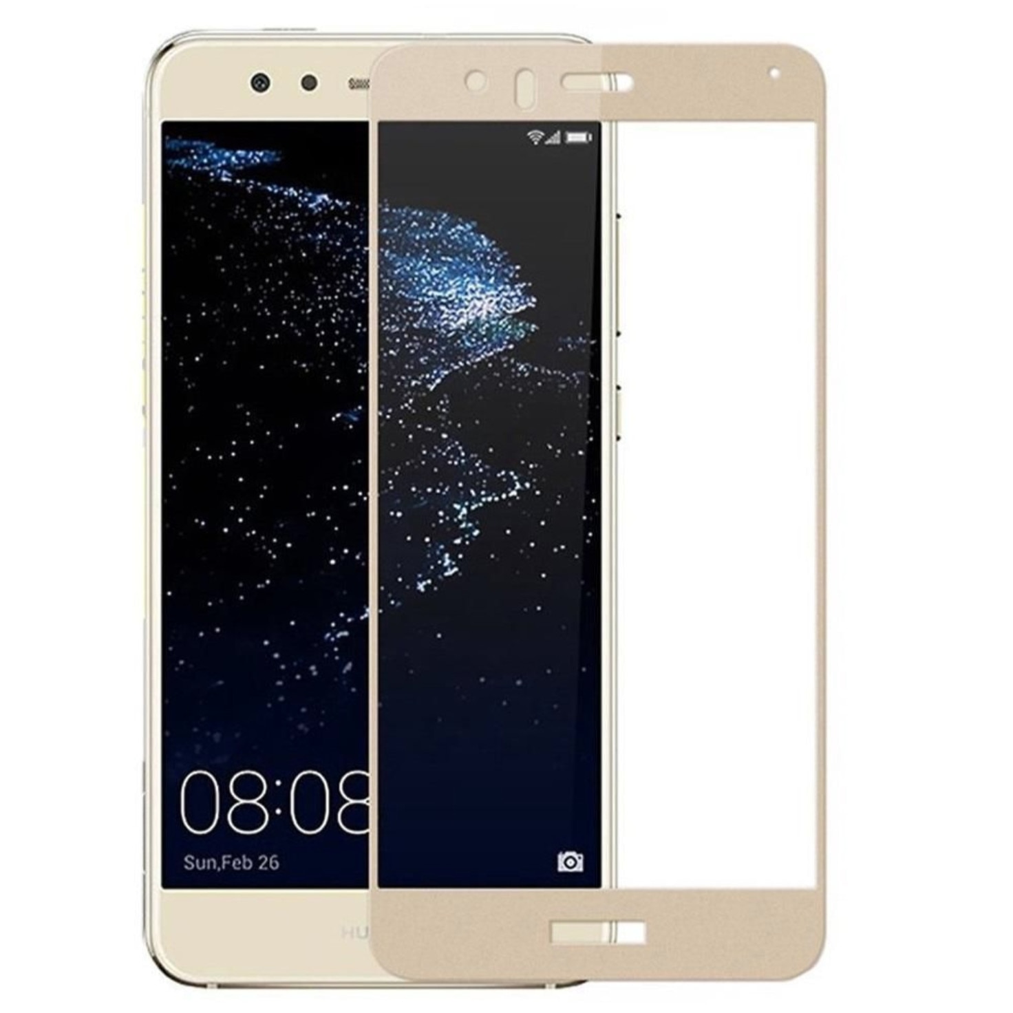 Folie protectie de sticla 9H pentru Huawei P20 Lite sticla securizata high quality Bibilel, auriu, BBL221