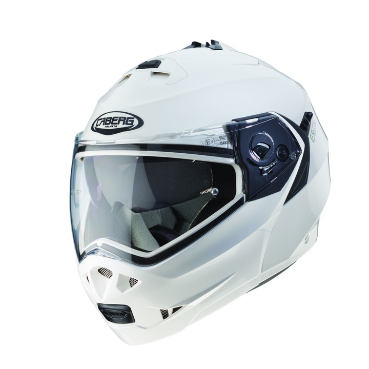 Модуларни каски Caberg Duke II, White Metal, Размер S