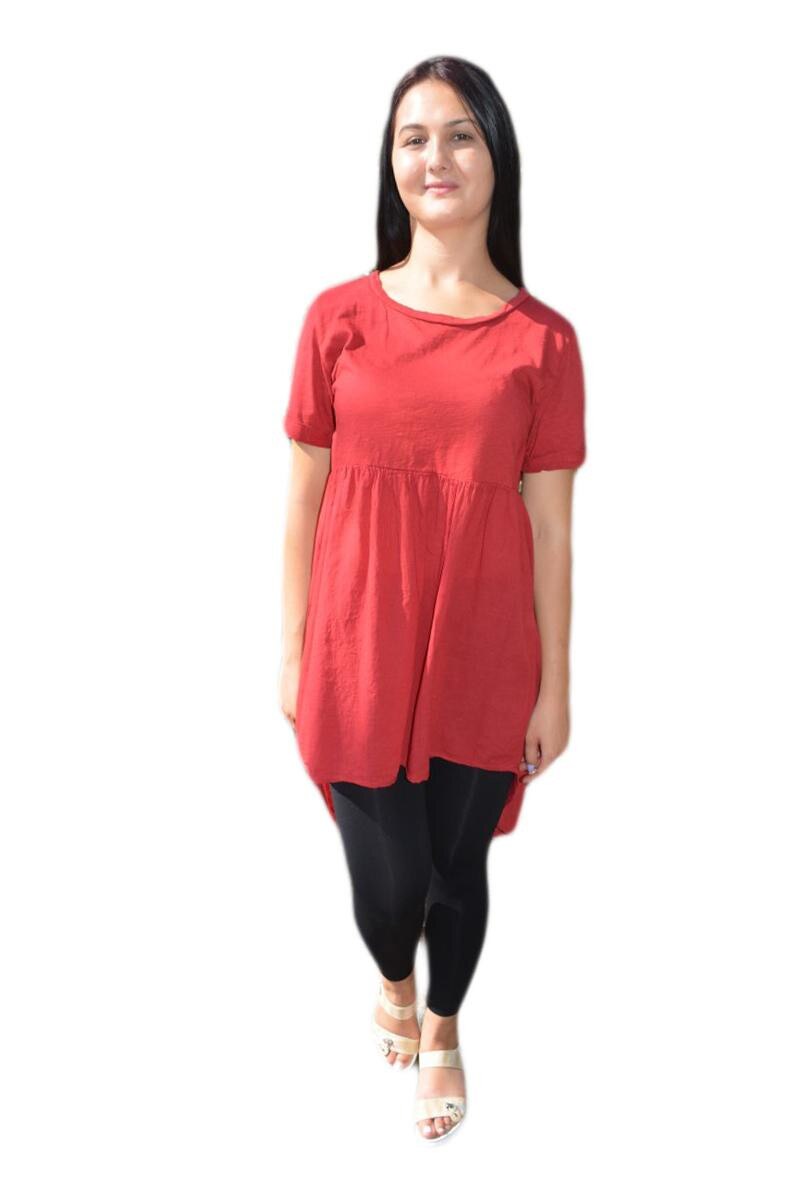 Tricou fashion, croi modern, culoare alba, D&J Exclusive, Marsala