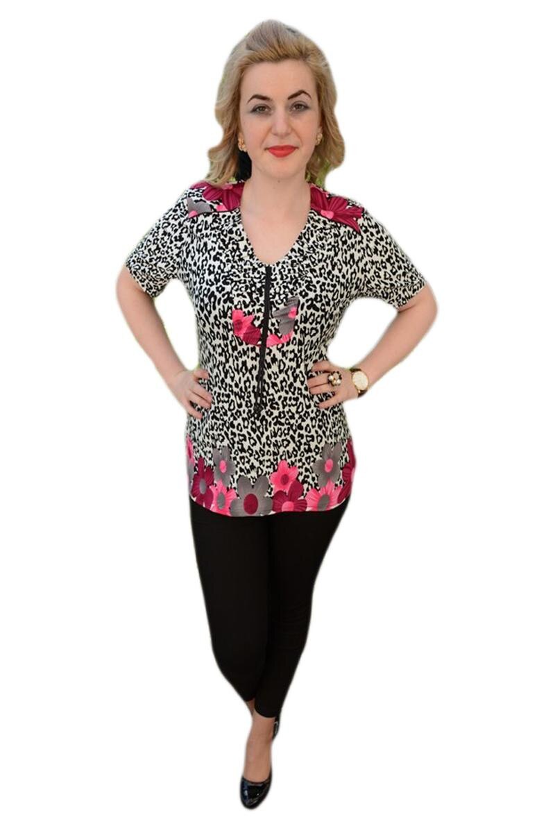 Tricou casual, culoare roz, D&J Exclusive, Roz