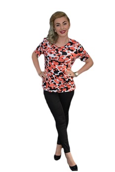 Bluza casual, culoare roz, Rosu/Alb Bluza casual, culoare roz, Rosu/Alb