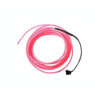 Fir Neon EVO 5 metri 12V,Auto,Droser,Culoare ROZ,electroluminescent Fir Neon EVO 5 metri 12V,Auto,Droser,Culoare ROZ,electroluminescent