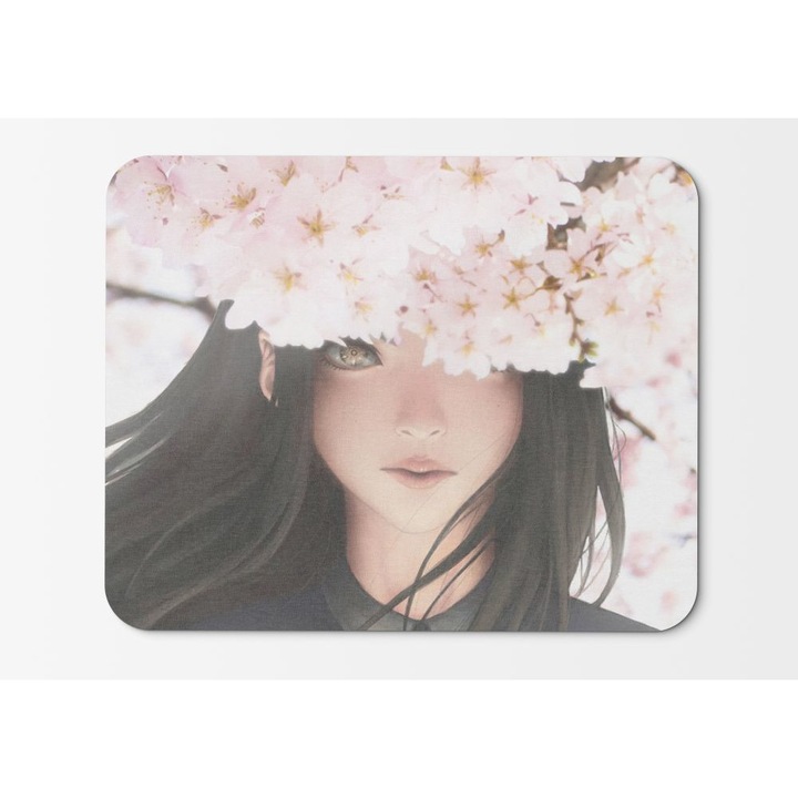 Egérpad Anime Girl Beautiful Cherry Blossom Sakura Hd - 21,5 x 27 x 0,3 cm