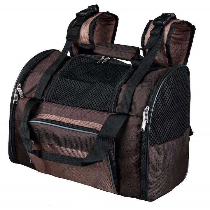 Транспортна чанта Trixie Shiva, max. 8 кг, 41x21x30 см, Кафява