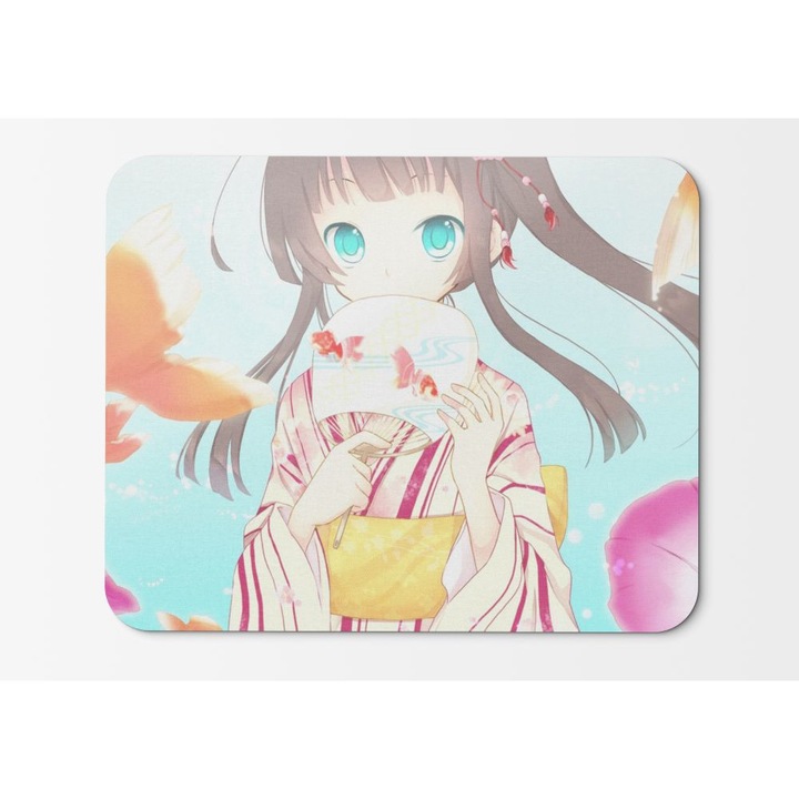Egérpad Anime Girl Blue Eyes HD - 21,5 x 27 x 0,3 cm
