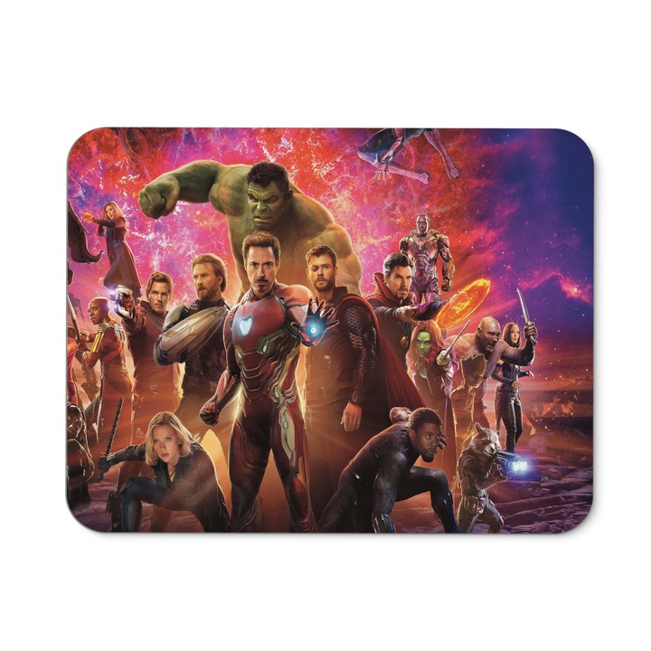 Mousepad Avengers Infinity War War Machine Vision Scarlet Witch - 21,5 x 27 x 0,3 cm