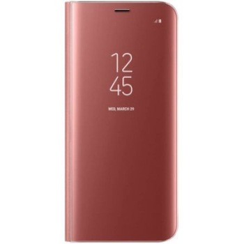 Husa Samsung Galaxy 6J 2018 Clear View Rose Gold Husa Samsung Galaxy 6J 2018 Clear View Rose Gold