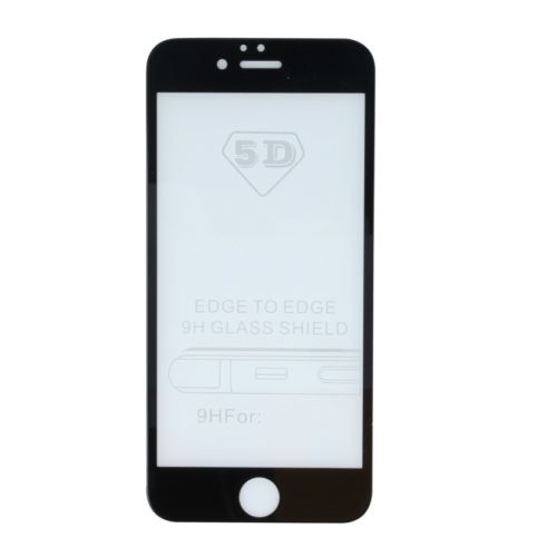 Folie protectie sticla 5D Tempered Glass pentru iPhone 6 Plus / iPhone 6S Plus, neagra