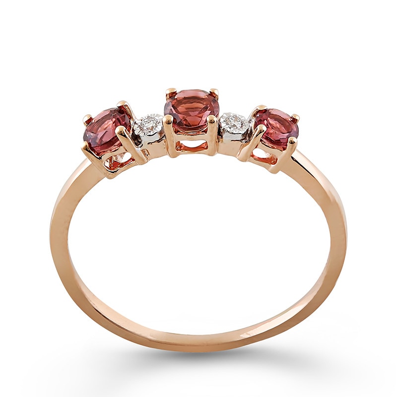 Inel Deruvo Aur 18k Diamante, Turmaline Roz, 52 RAJR26816-PTUDR