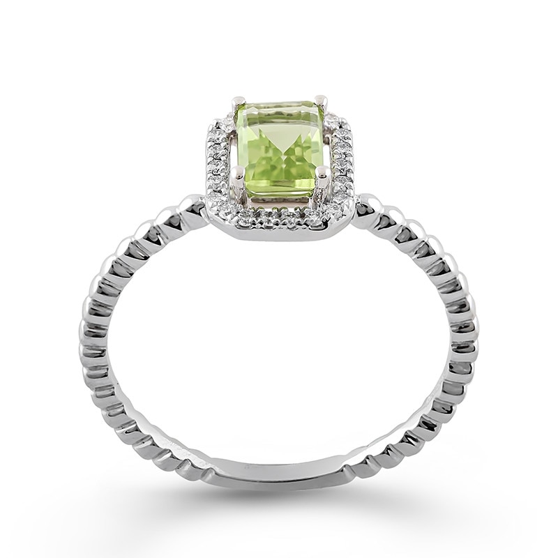 Inel Deruvo Aur 18k Diamante, Peridot, 53 RAJR25711-PEDW