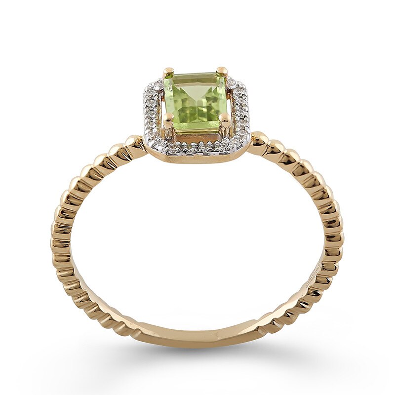Inel Deruvo Aur 18k Diamante, Peridot, 55 RAJR25711-PEDY