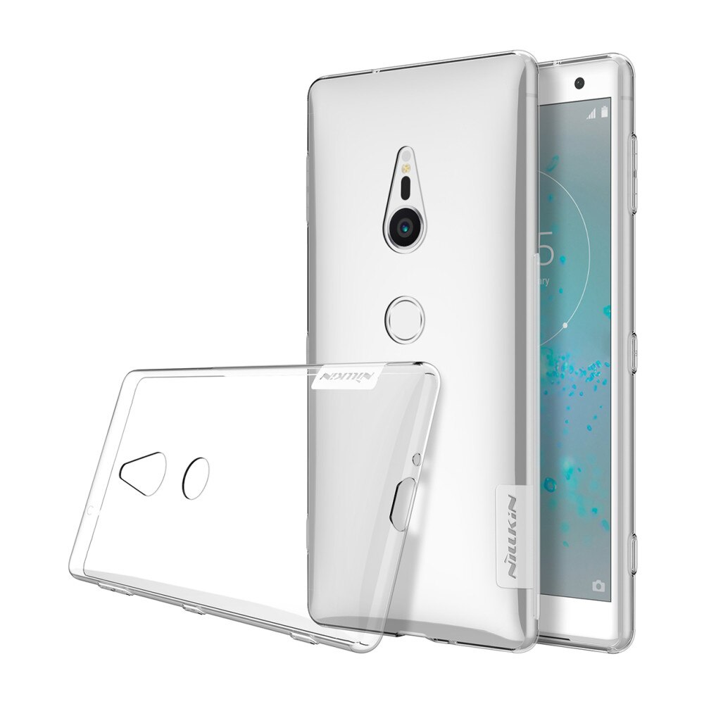 Husa de protectie spate, silicon transparent, Nillkin, pentru Sony Xperia XZ2, Alb