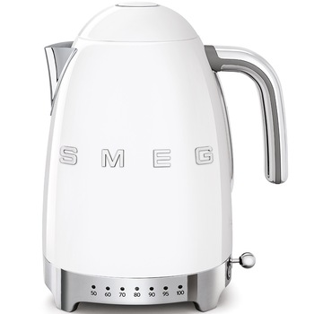 Fierbator electric Smeg KLF04WHEU, 2400W, 1.7 L, Alb Fierbator electric Smeg KLF04WHEU, 2400W, 1.7 L, Alb