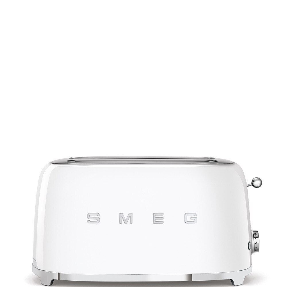 Prajitor de paine Smeg TSF02WHEU, 1500W, 6 trepte, Alb