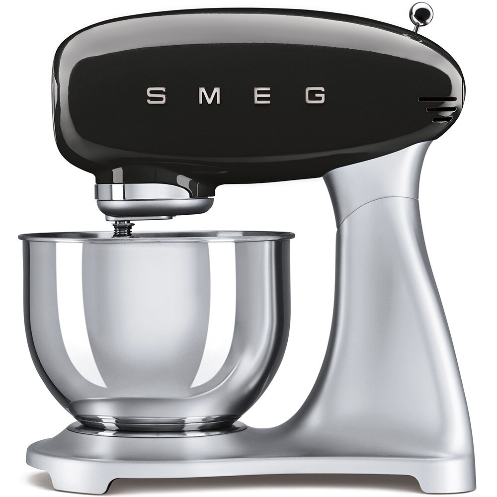 Mixer cu bol, Smeg, 800W, 4,8 L, 10 viteze, Negru