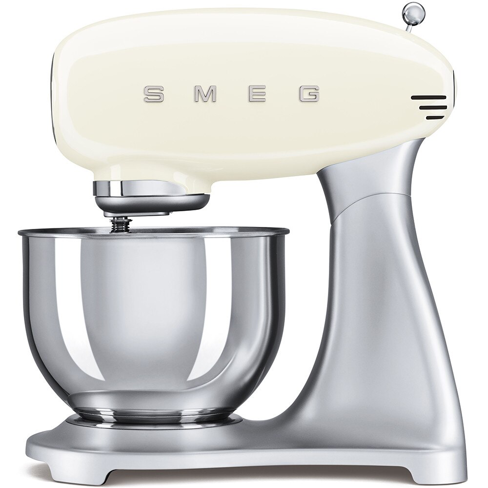 Mixer cu bol Smeg, 800W, 4,8 L, 10 viteze, Crem