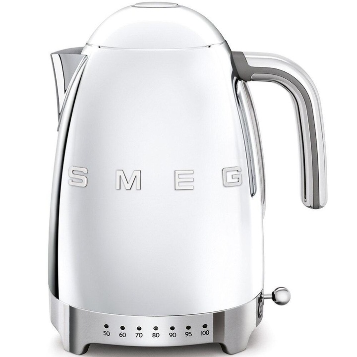 Fierbator electric Smeg KLF04SSEU, 2400W, 1.7 L, Argintiu