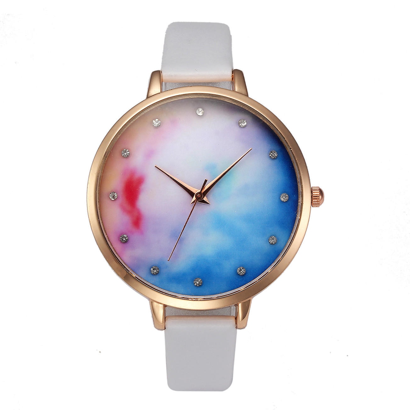 Ceas de dama GENEVA COLORFUL ALB