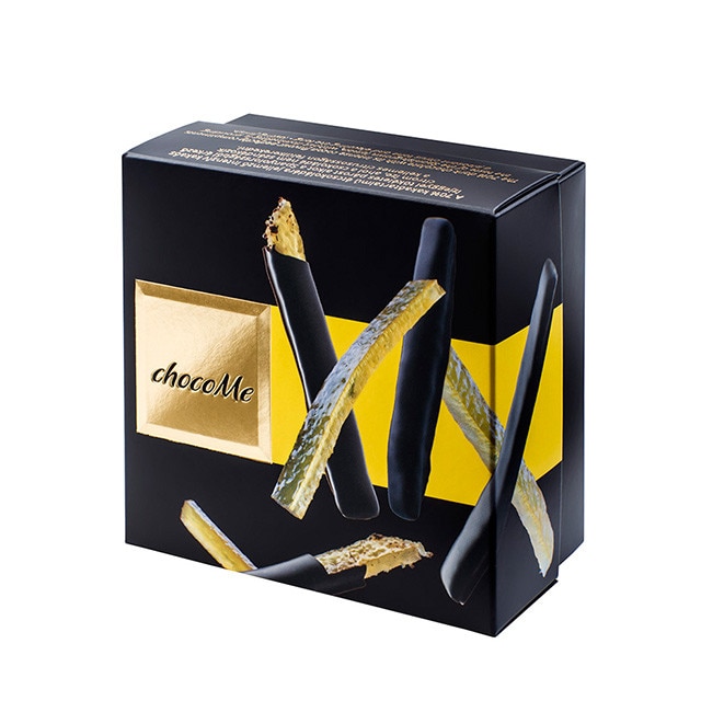 Praline ciocolata artizanala ChocoMe Voile - coaja de lamaie glasata invelit in ciocolata neagra