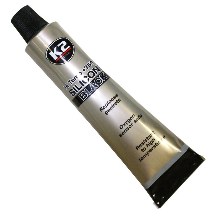 Термоустойчив силикон AERZETIX, 85 гр, Черен