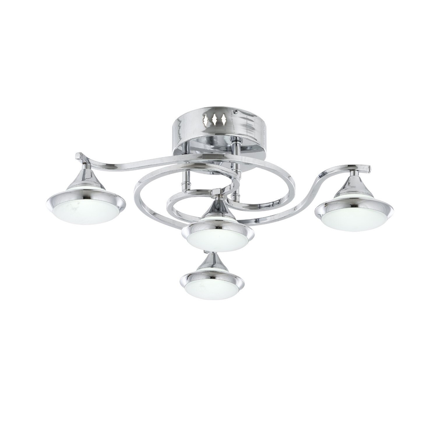 Plafoniera Avonni Sierra 3+1 , finisaj Crom 4xLED max28W 2000 lumeni Inclus