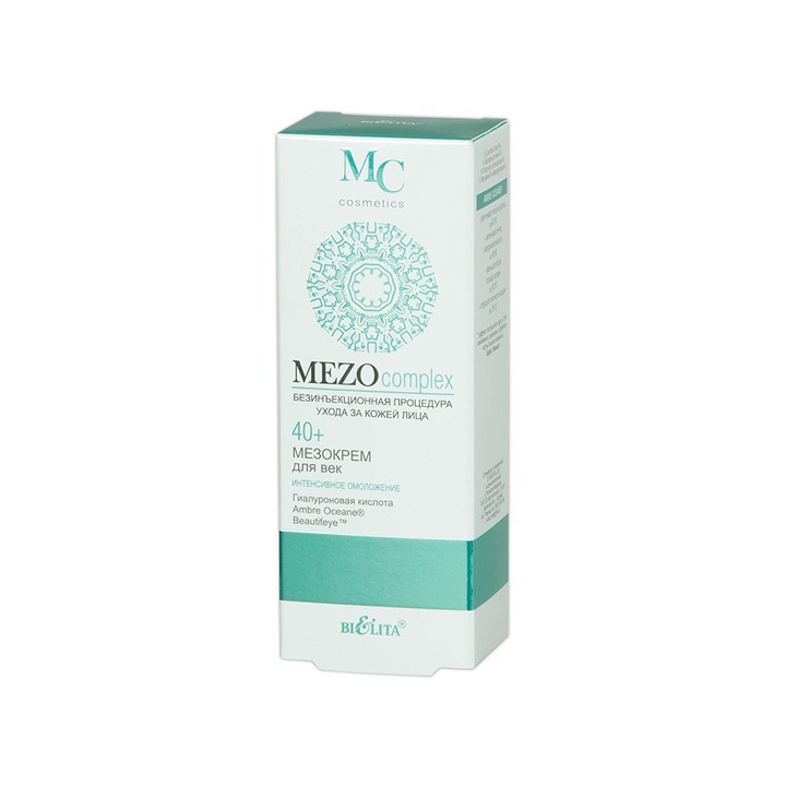 Crema de ochi Belita 40+, MezoComplex, efect de intinerire, 30ml