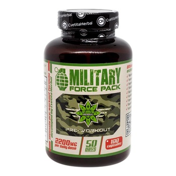 Supliment alimentar Cvetita Herbal Military Force Pack, 100 capsule Supliment alimentar Cvetita Herbal Military Force Pack, 100 capsule