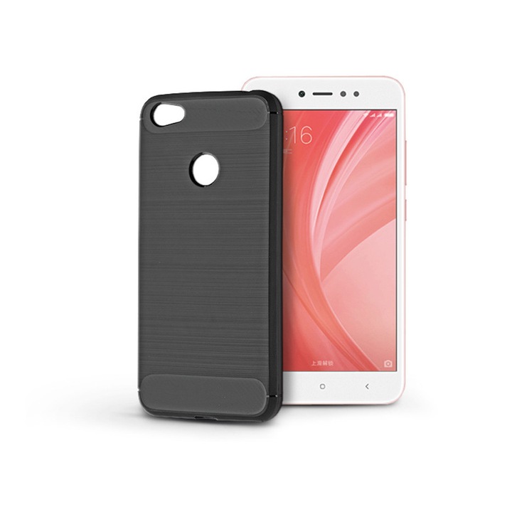 Силиконов гръб Xiaomi Redmi Note 5A/Note 5A Prime - Carbon - черен