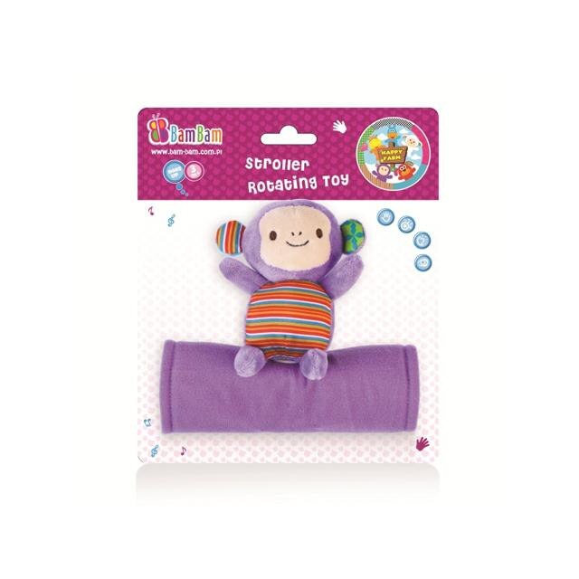 Jucarie de plus B Toys Maimuta care se poate agata pe carucior
